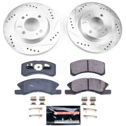 PowerStop Power Stop 17-18 Mitsubishi Mirage Front Z23 Evolution Sport Brake Kit K7894