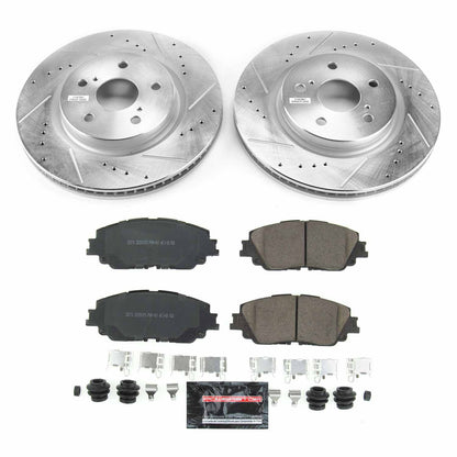 PowerStop Power Stop 2019 Toyota Avalon Front Z23 Evolution Sport Brake Kit K7895