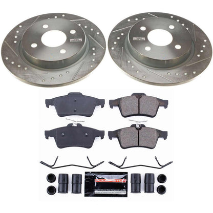 PowerStop Power Stop 2018 Ford EcoSport Rear Z23 Evolution Sport Brake Kit K7898