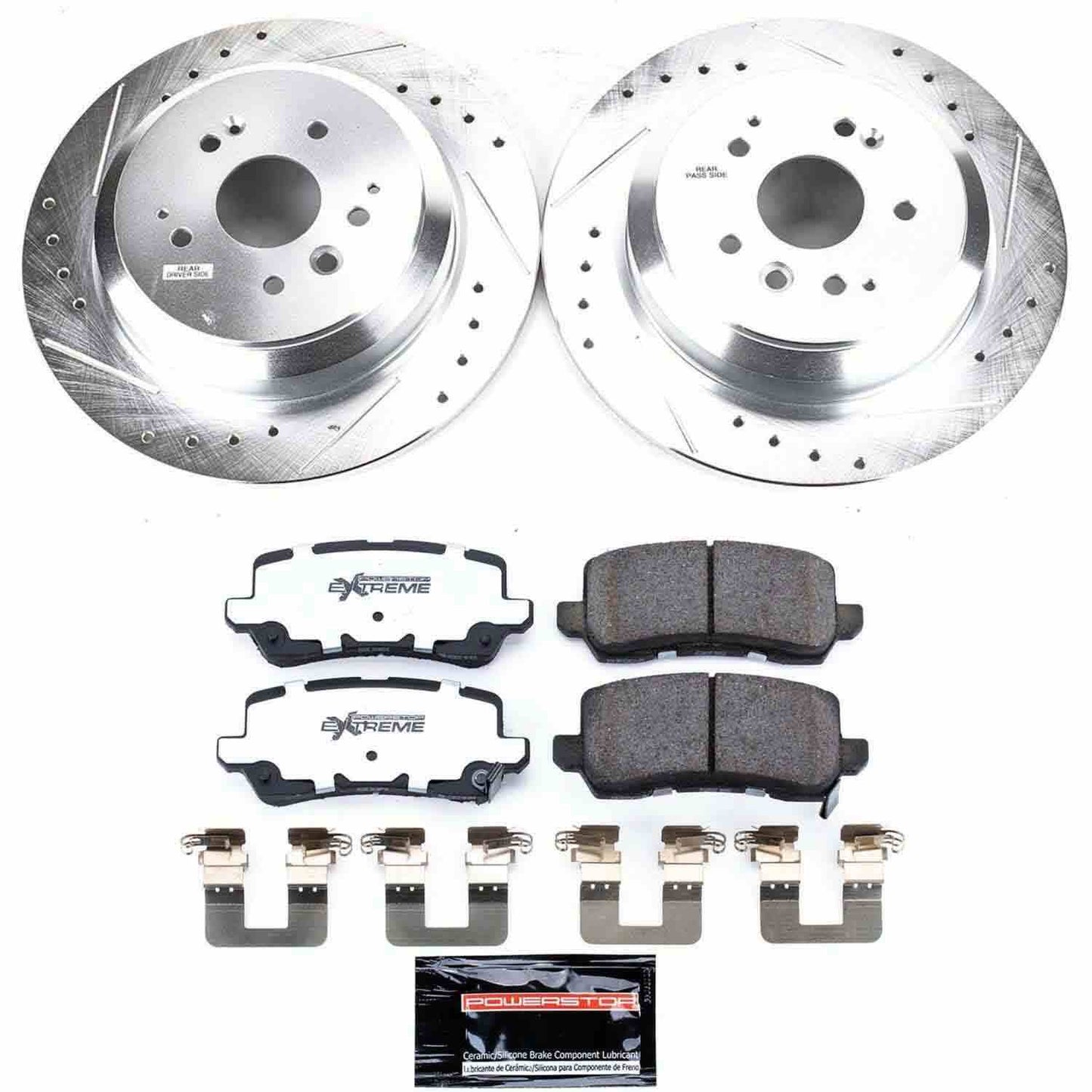 PowerStop Power Stop 17-19 Acura MDX Rear Z26 Street Warrior Brake Kit K7901-26