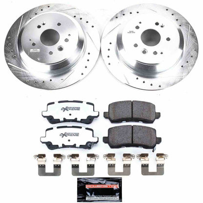 PowerStop Power Stop 17-19 Acura MDX Rear Z26 Street Warrior Brake Kit K7901-26