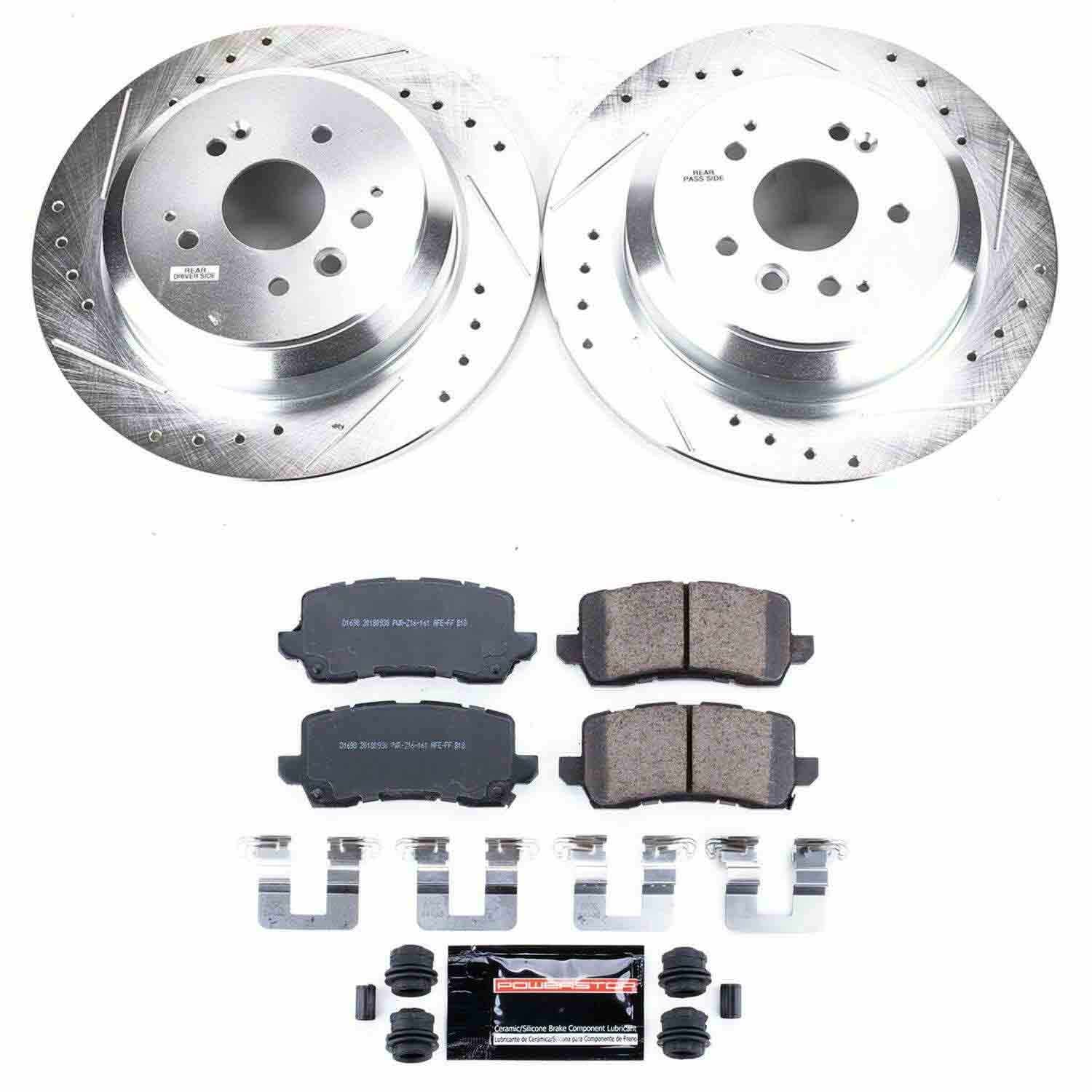 Power Stop 17-19 Acura MDX Rear Z23 Evolution Sport Brake Kit K7901
