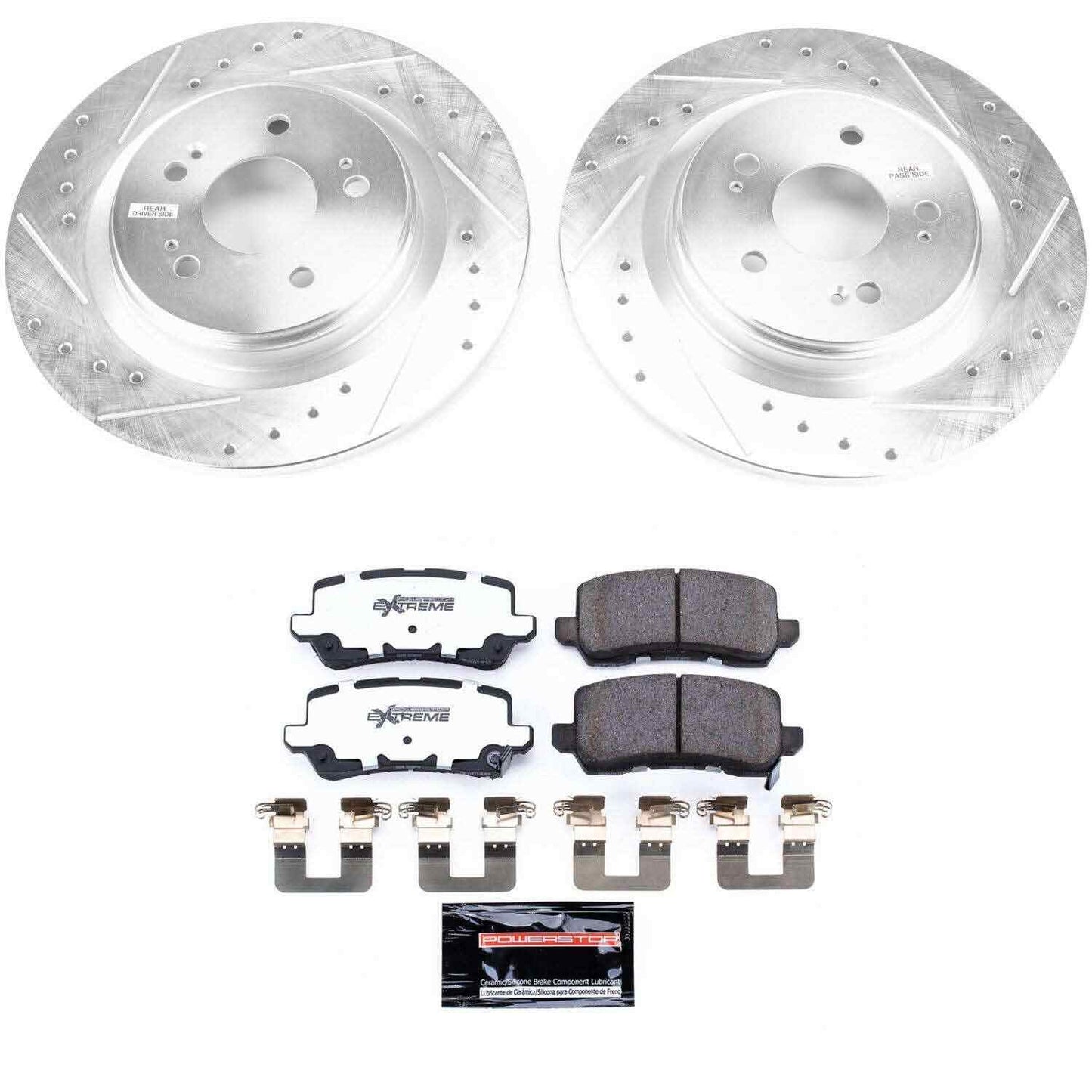 PowerStop Power Stop 18-19 Honda Odyssey Rear Z26 Street Warrior Brake Kit K7903-26