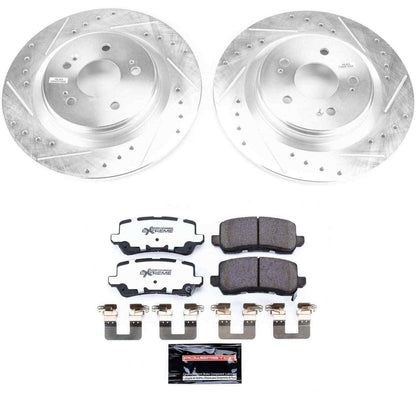 PowerStop Power Stop 18-19 Honda Odyssey Rear Z26 Street Warrior Brake Kit K7903-26