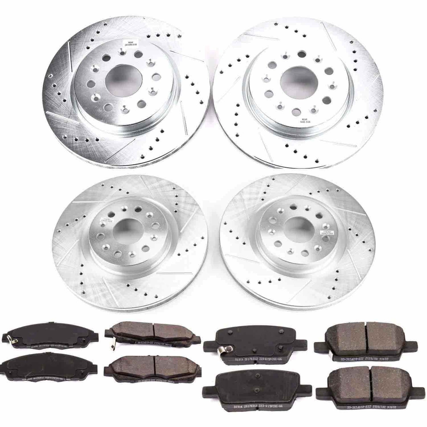 PowerStop Power Stop 17-18 Cadillac XT5 Front & Rear Z23 Evolution Sport Brake Kit K7909