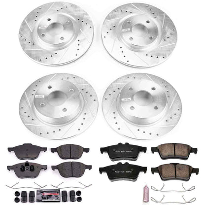 PowerStop Power Stop 2018 Ford EcoSport Front & Rear Z23 Evolution Sport Brake Kit K7910