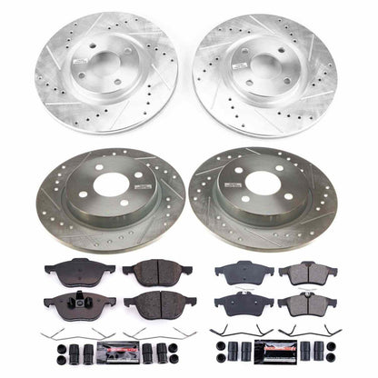 PowerStop Power Stop 2018 Ford EcoSport Front & Rear Z23 Evolution Sport Brake Kit K7911