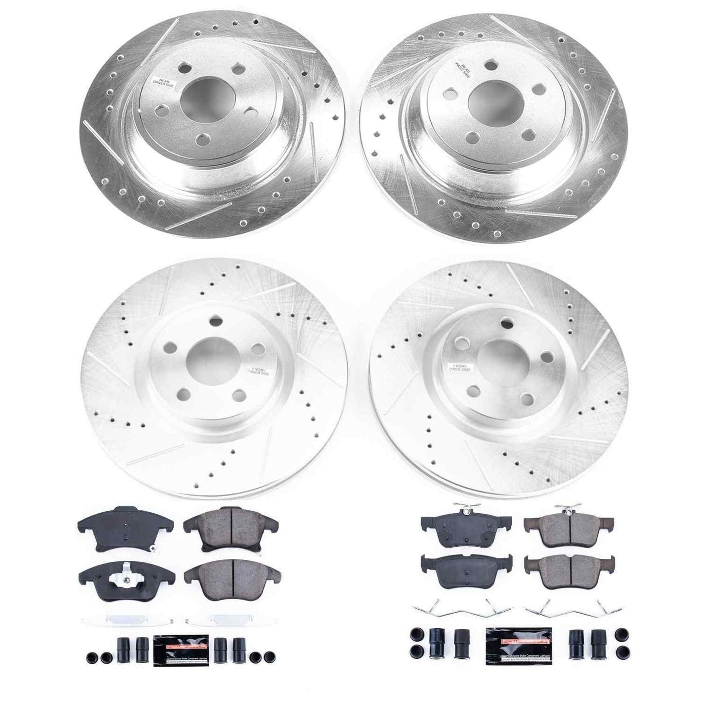 PowerStop Power Stop 17-19 Lincoln MKZ Front & Rear Z23 Evolution Sport Brake Kit K7912