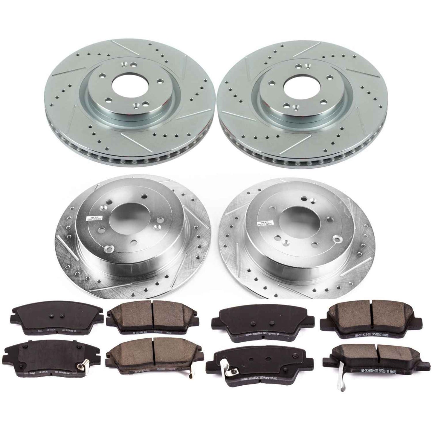 PowerStop Power Stop 17-19 Kia Sportage Front & Rear Z23 Evolution Sport Brake Kit K7920