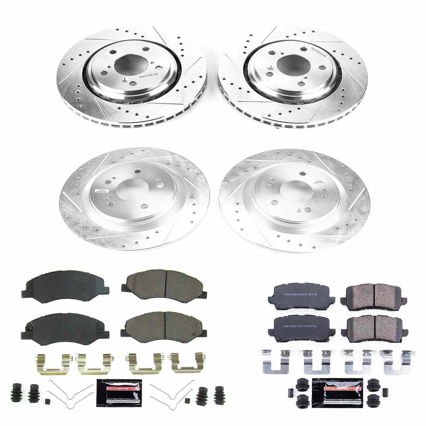 PowerStop Power Stop 18-19 Honda Odyssey Front & Rear Z23 Evolution Sport Brake Kit K7923