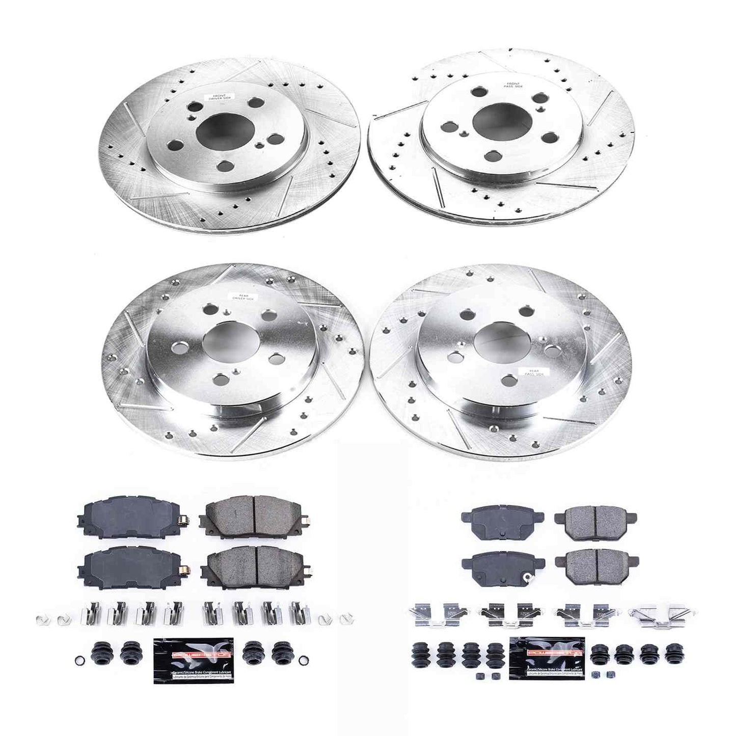 PowerStop Power Stop 2018 Toyota Prius Prime Front & Rear Z23 Evolution Sport Brake Kit K7924
