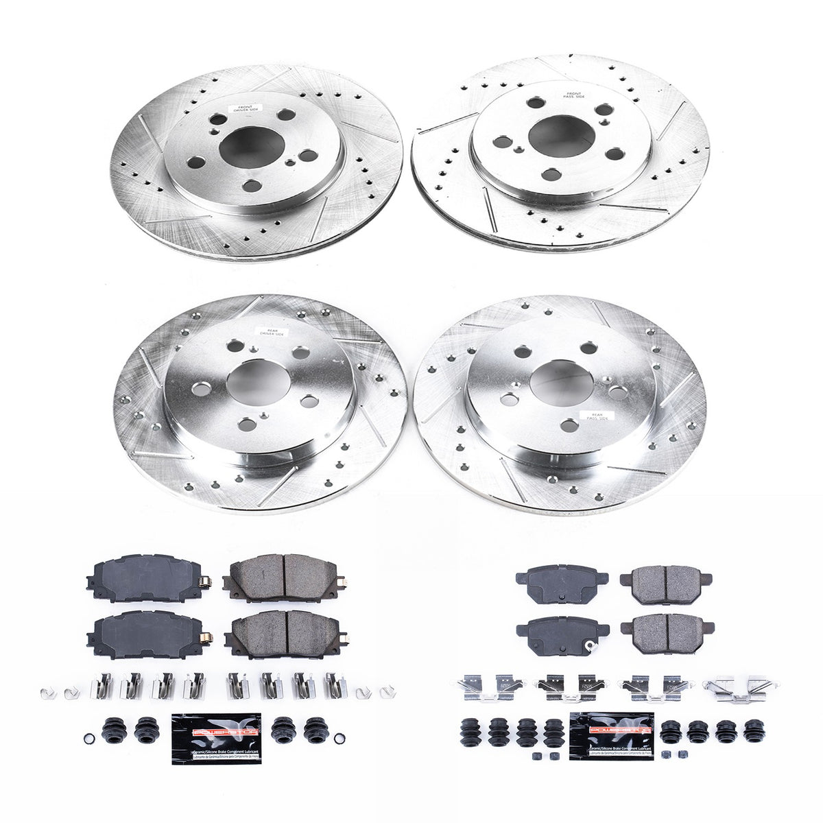 PowerStop Power Stop 2018 Toyota Prius Prime Front & Rear Z23 Evolution Sport Brake Kit K7924