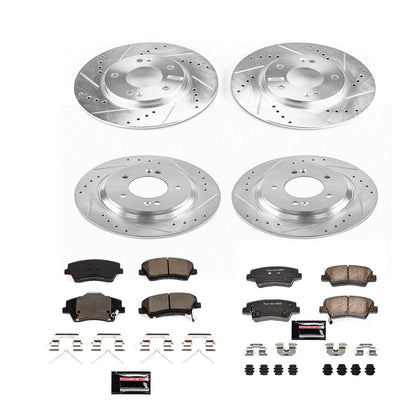 PowerStop Power Stop 2017 Hyundai Ioniq Front & Rear Z23 Evolution Sport Brake Kit K7928