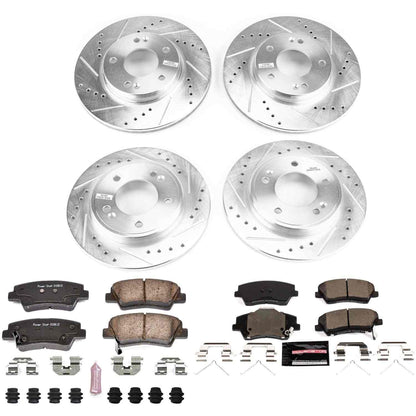 PowerStop Power Stop 2017 Hyundai Ioniq Front & Rear Z23 Evolution Sport Brake Kit K7929