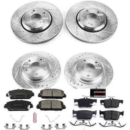 PowerStop Power Stop 17-19 Honda Civic Front & Rear Z23 Evolution Sport Brake Kit K7935
