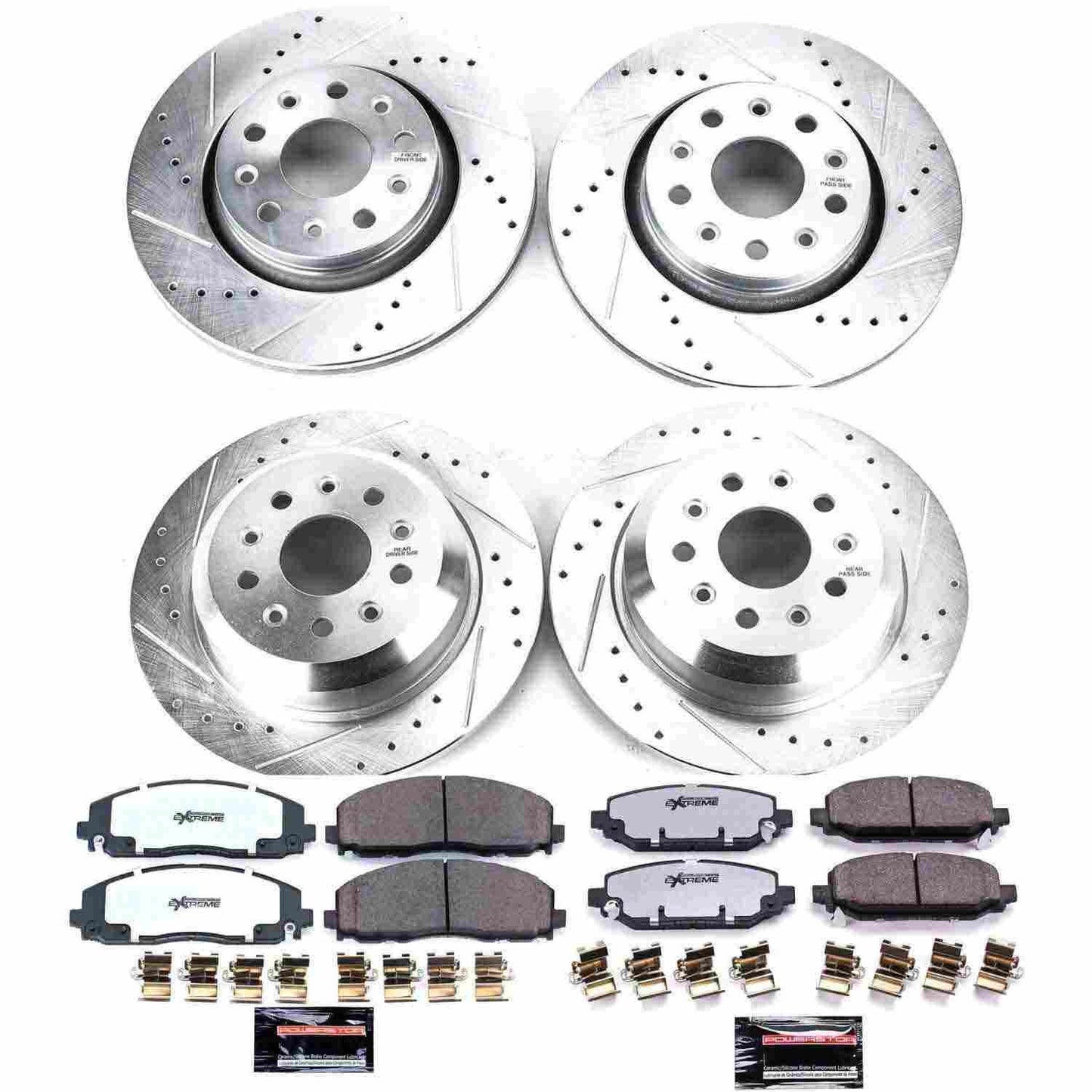 PowerStop Power Stop 18-19 Jeep Wrangler Front & Rear Z36 Truck & Tow Brake Kit K7938-36