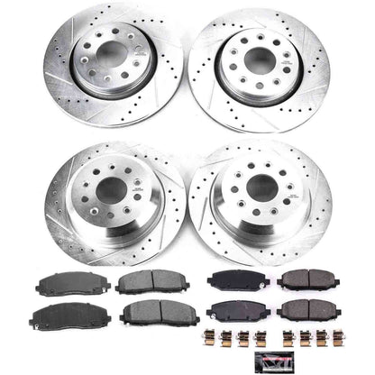 PowerStop Power Stop 18-19 Jeep Wrangler Front & Rear Z23 Evolution Sport Brake Kit K7938