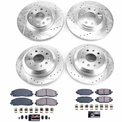 PowerStop Power Stop 18-19 Jeep Wrangler Front & Rear Z23 Evolution Sport Brake Kit K7939