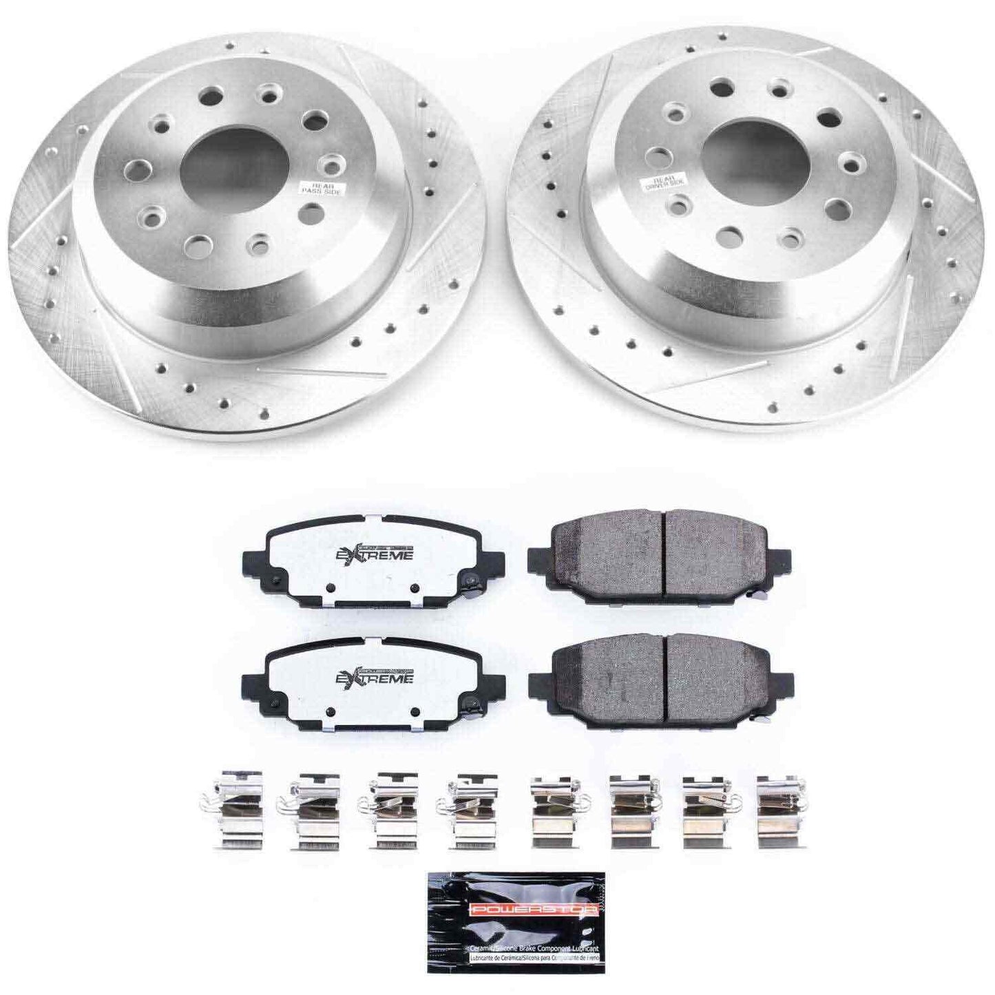PowerStop Power Stop 18-19 Jeep Wrangler Rear Z36 Truck & Tow Brake Kit K7943-36