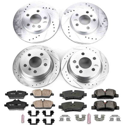 PowerStop Power Stop 14-16 Mini Cooper Front & Rear Z23 Evolution Sport Brake Kit K7978