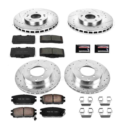 PowerStop Power Stop 91-93 Dodge Stealth Front & Rear Z23 Evolution Sport Brake Kit K797