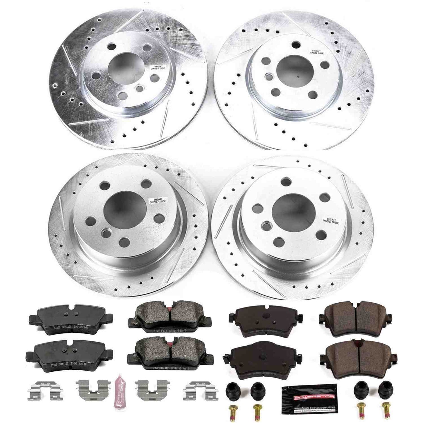 PowerStop Power Stop 14-19 Mini Cooper Front & Rear Z23 Evolution Sport Brake Kit K7981