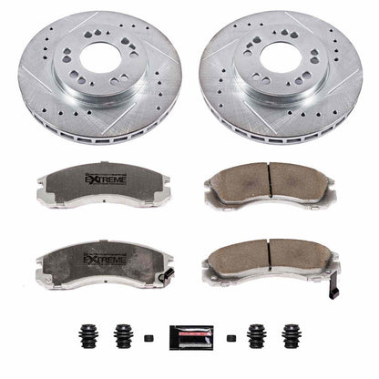 PowerStop Power Stop 91-96 Dodge Stealth Front Z26 Street Warrior Brake Kit K798-26