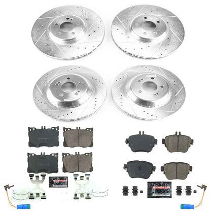 Power Stop 17-18 Mercedes-Benz E300 Front & Rear Z23 Evolution Sport Brake Kit K7987