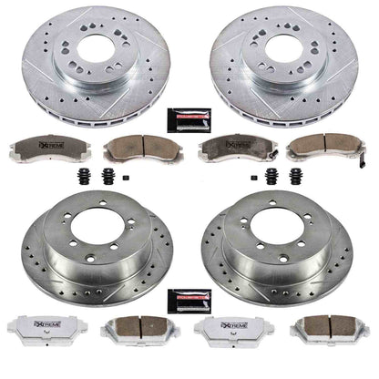 PowerStop Power Stop 1993 Eagle Talon Front & Rear Z26 Street Warrior Brake Kit K799-26
