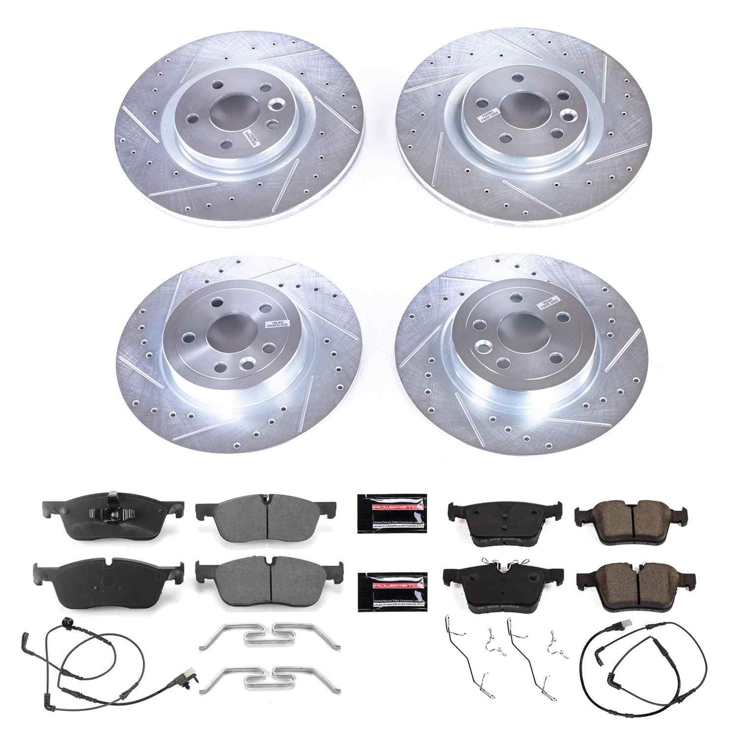 PowerStop Power Stop 16-18 Land Rover Range Rover Evoque Front & Rear Z23 Evolution Sport Brake Kit K7992
