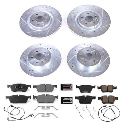 PowerStop Power Stop 16-18 Land Rover Range Rover Evoque Front & Rear Z23 Evolution Sport Brake Kit K7992