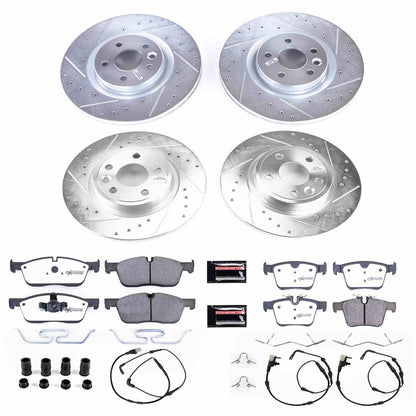 PowerStop Power Stop 15-17 Land Rover Discovery Sport Front & Rear Z36 Truck & Tow Brake Kit K7993-36