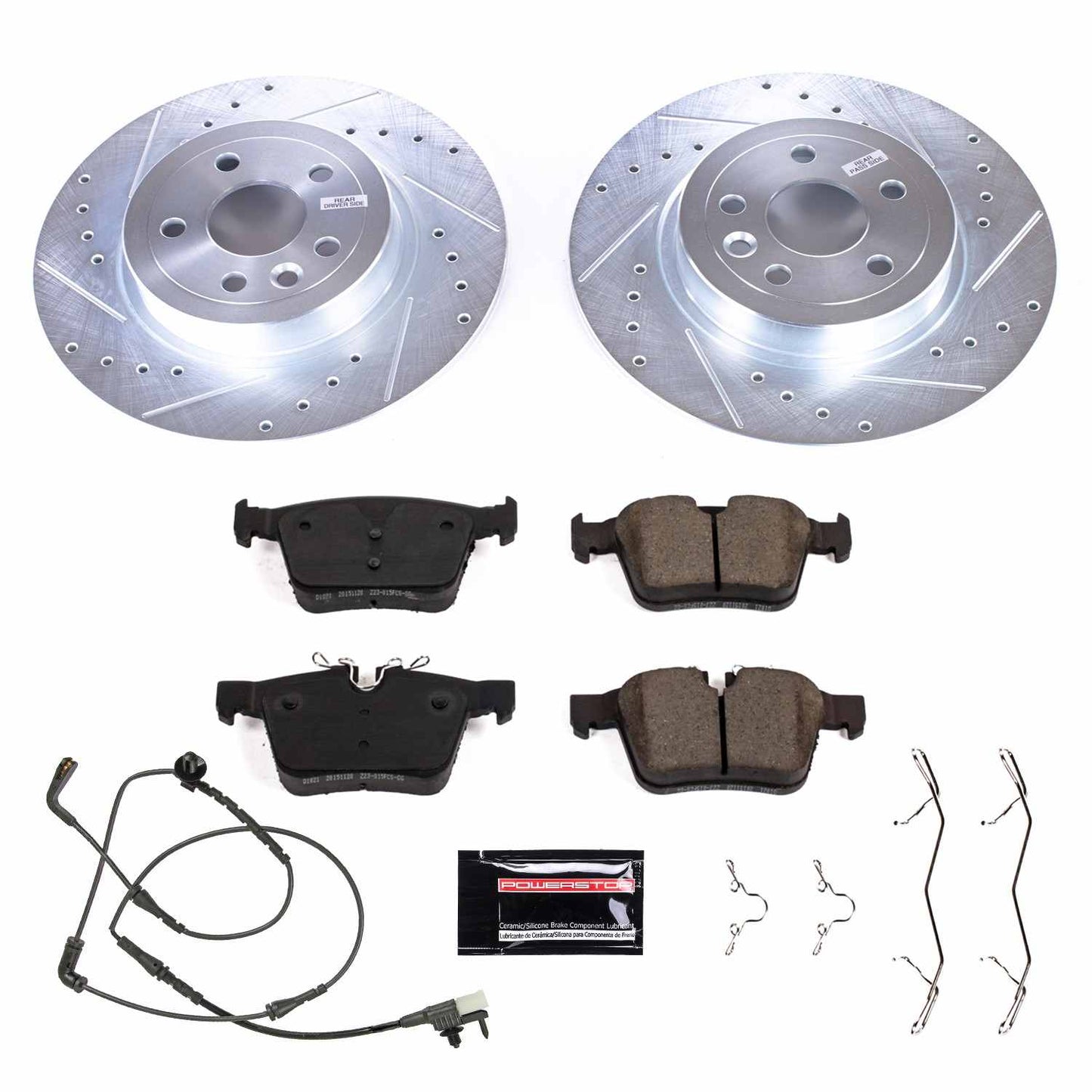 PowerStop Power Stop 16-18 Land Rover Range Rover Evoque Rear Z23 Evolution Sport Brake Kit K7994