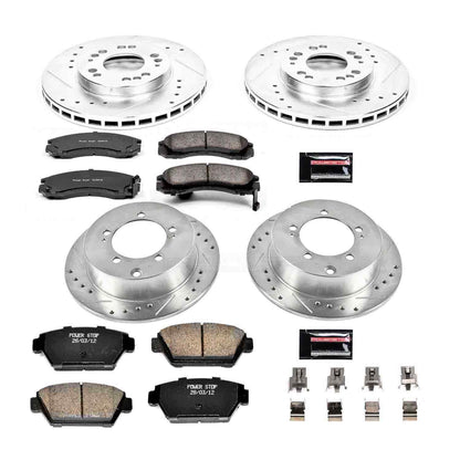 PowerStop Power Stop 1993 Eagle Talon Front & Rear Z23 Evolution Sport Brake Kit K799