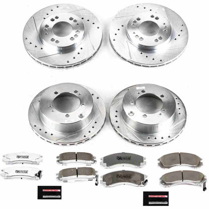 PowerStop Power Stop 91-96 Dodge Stealth Front & Rear Z26 Street Warrior Brake Kit K800-26