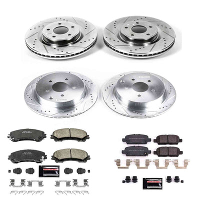 PowerStop Power Stop 18-19 Infiniti Q50 Front & Rear Z23 Evolution Sport Brake Kit K8006