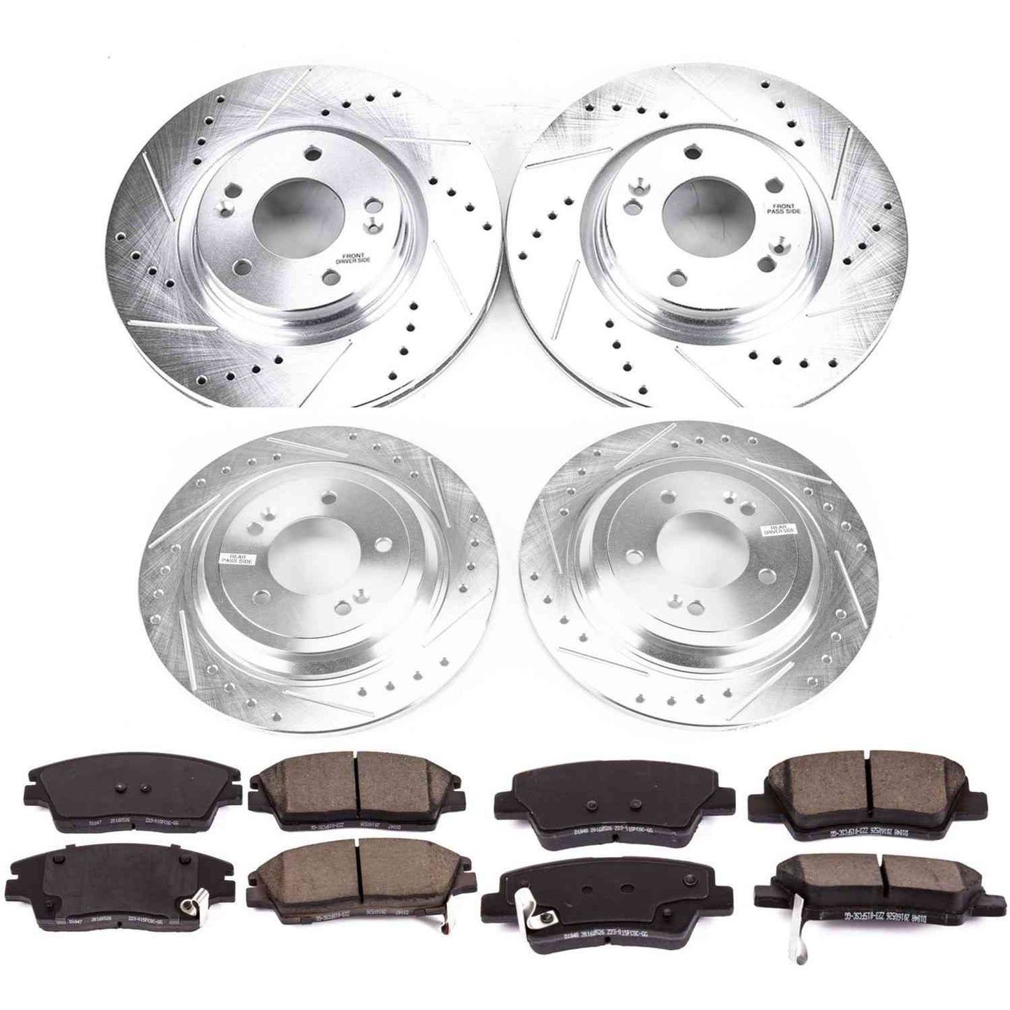 PowerStop Power Stop 17-18 Kia Sportage Front & Rear Z23 Evolution Sport Brake Kit K8010