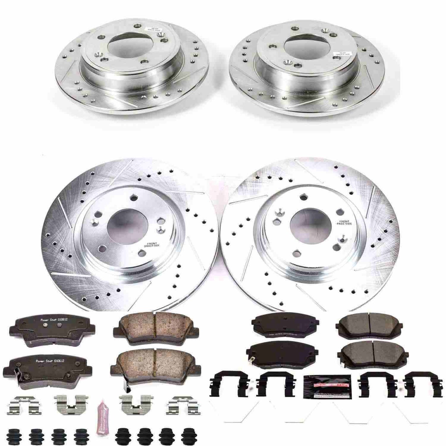 PowerStop Power Stop 17-19 Kia Soul Front & Rear Z23 Evolution Sport Brake Kit K8012