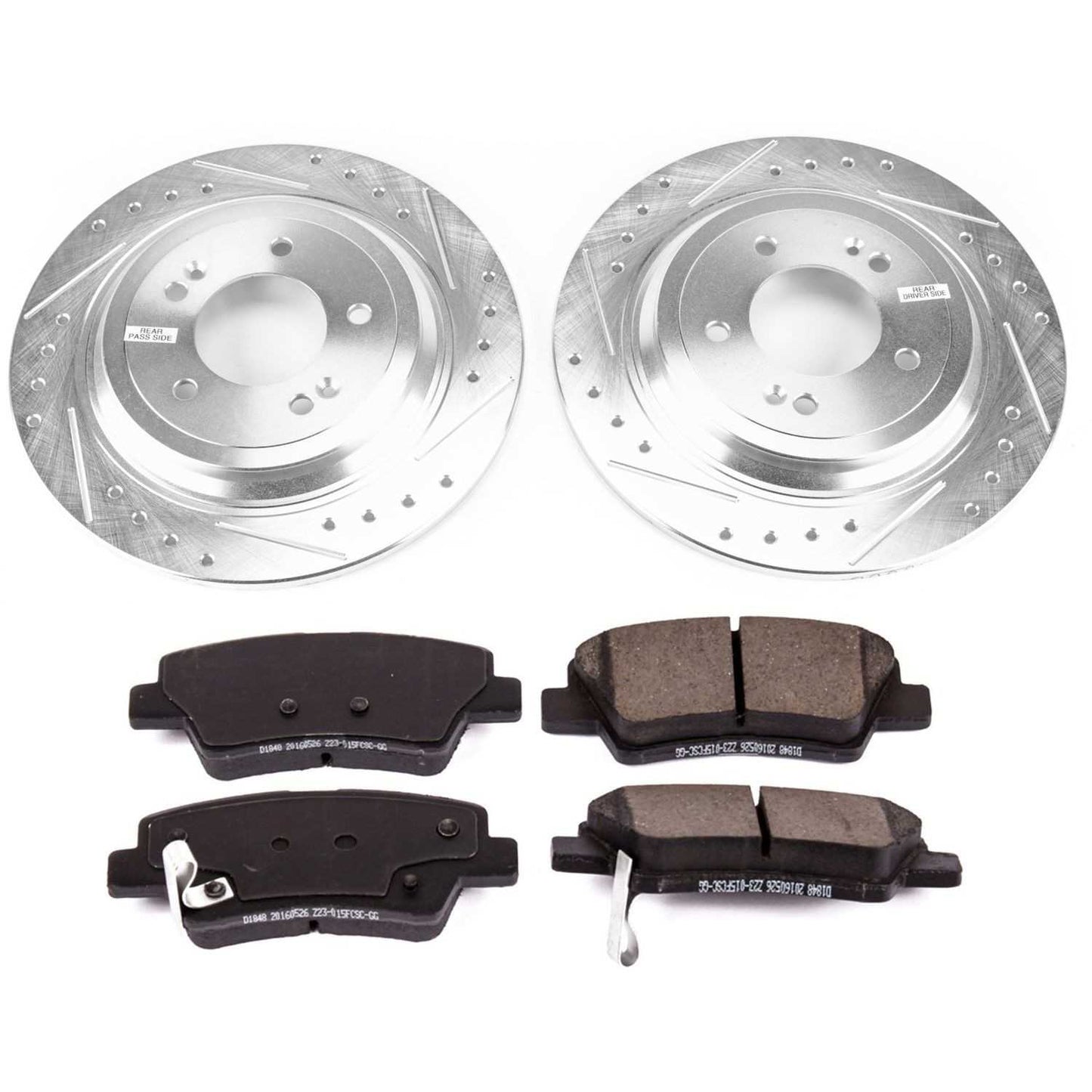 PowerStop Power Stop 17-18 Kia Sportage Rear Z23 Evolution Sport Brake Kit K8016