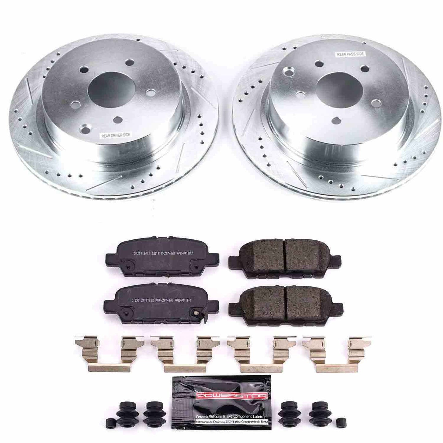 PowerStop Power Stop 18-19 Infiniti Q50 Rear Z23 Evolution Sport Brake Kit K8021