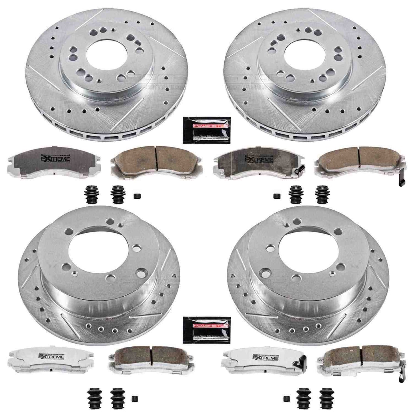 PowerStop Power Stop 95-97 Eagle Talon Front & Rear Z26 Street Warrior Brake Kit K802-26