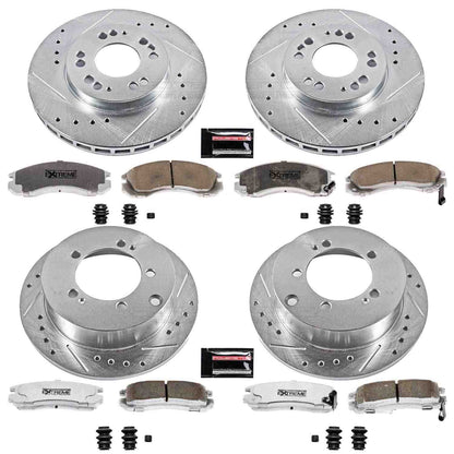 PowerStop Power Stop 95-97 Eagle Talon Front & Rear Z26 Street Warrior Brake Kit K802-26