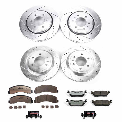 PowerStop Power Stop 2018 Ford Expedition Front & Rear Z36 Truck & Tow Brake Kit K8026-36