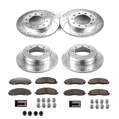 PowerStop Power Stop 2016 Ford F-350 Super Duty Front & Rear Z36 Truck & Tow Brake Kit K8027-36