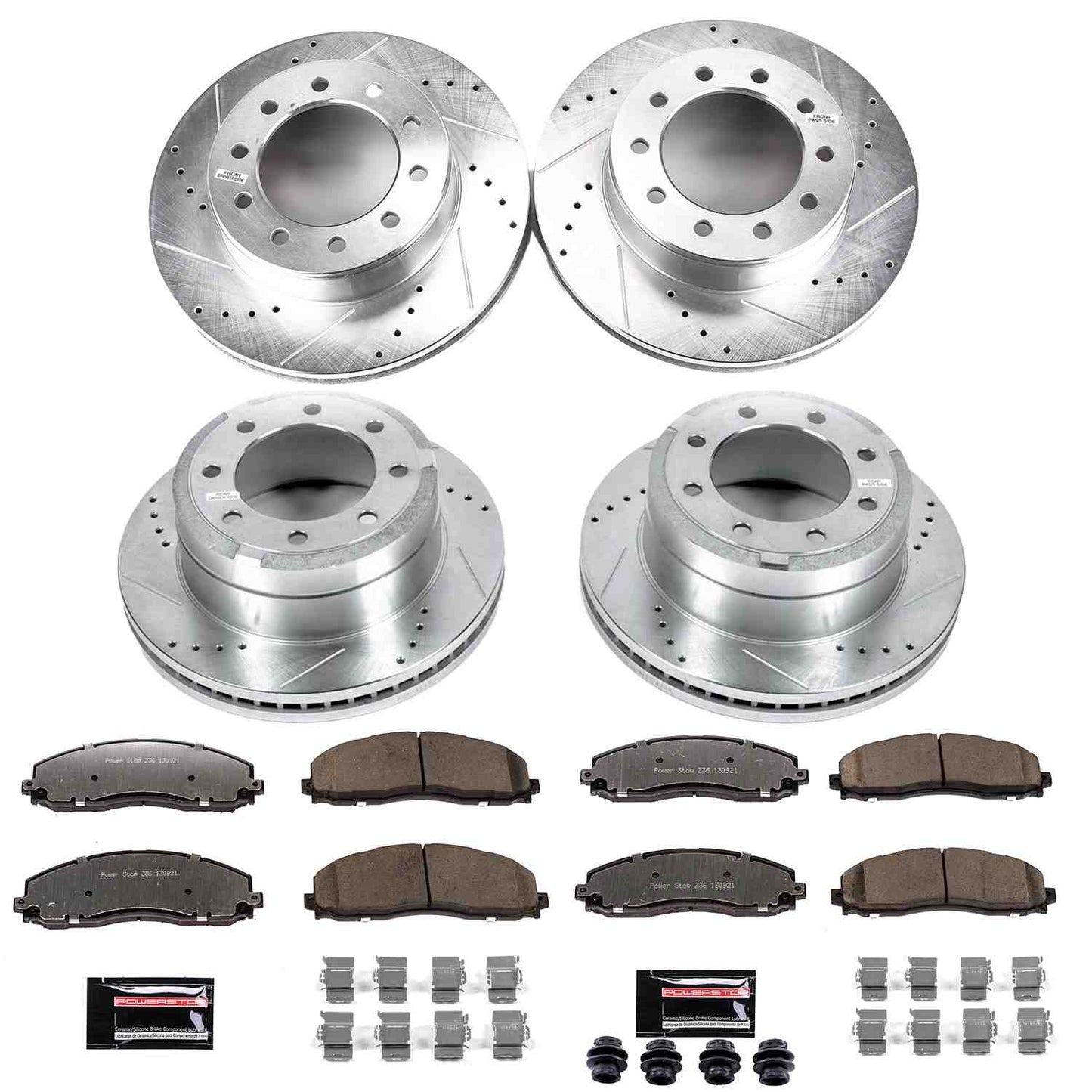 PowerStop Power Stop 2016 Ford F-350 Super Duty Front & Rear Z36 Truck & Tow Brake Kit K8028-36