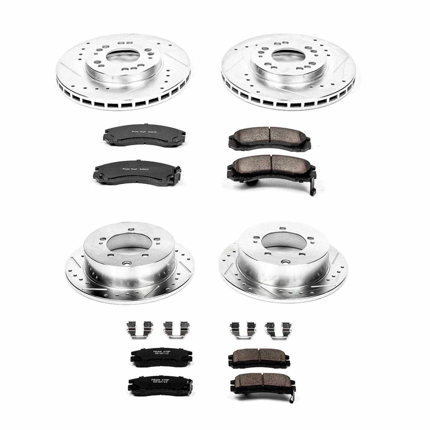 PowerStop Power Stop 95-97 Eagle Talon Front & Rear Z23 Evolution Sport Brake Kit K802