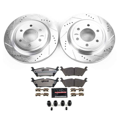 PowerStop Power Stop 2018 Ford Expedition Rear Z36 Truck & Tow Brake Kit K8030-36