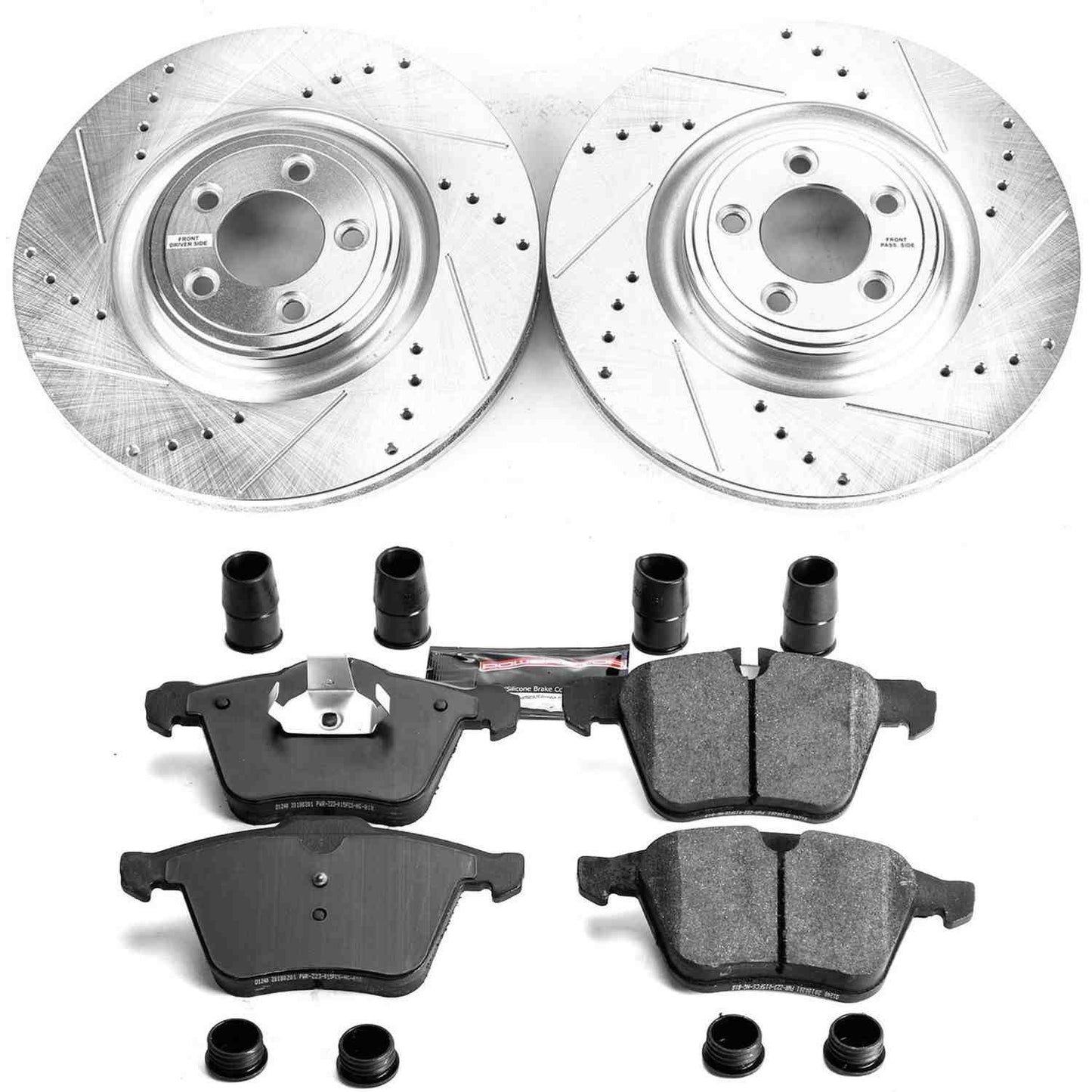 PowerStop Power Stop 2018 Jaguar XJ Front Z23 Evolution Sport Brake Kit K8035