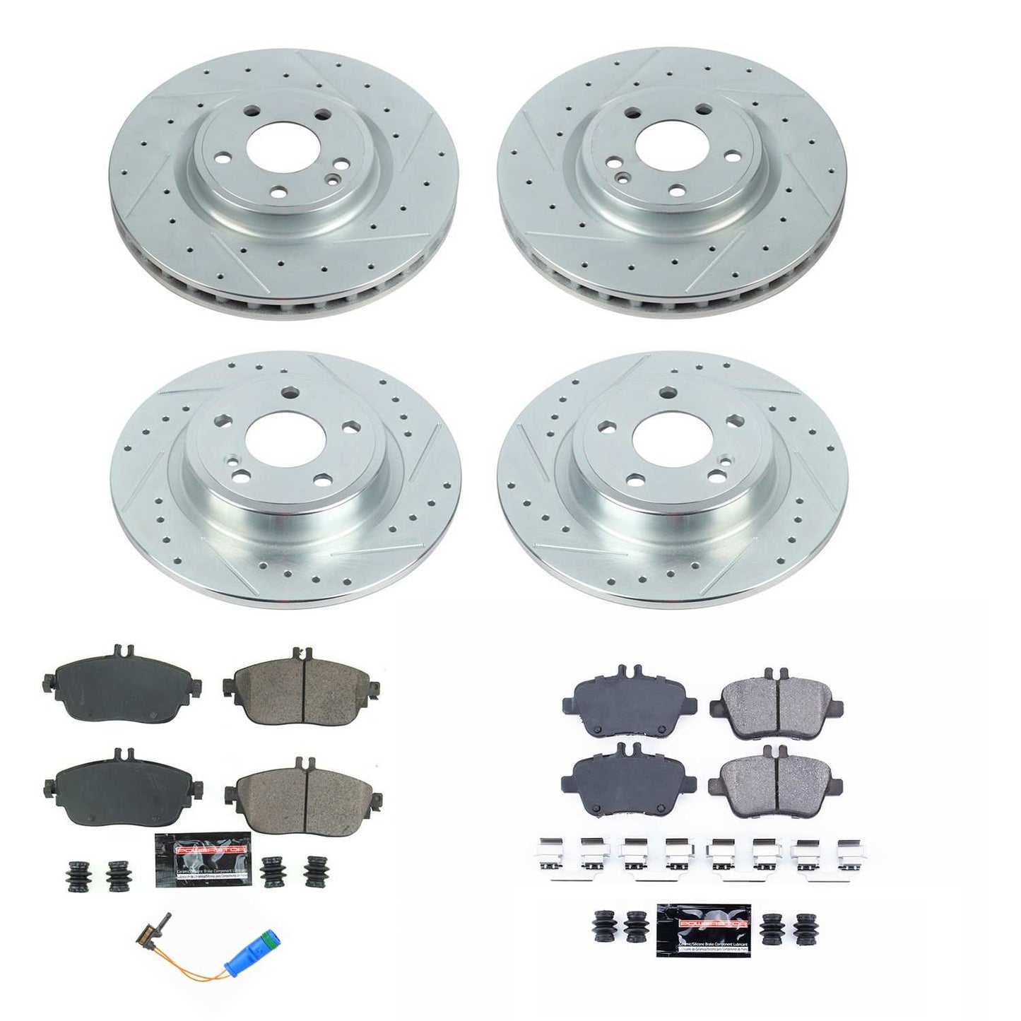 Power Stop 17-19 Infiniti QX30 Front & Rear Z23 Evolution Sport Brake Kit K8046