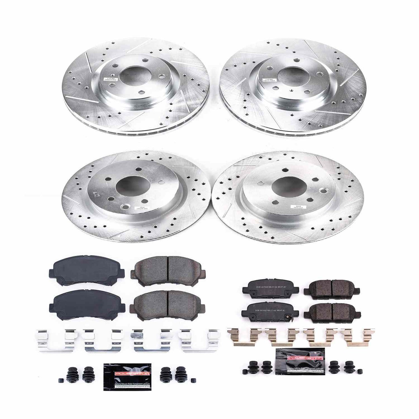 PowerStop Power Stop 2018 Nissan Maxima Front & Rear Z23 Evolution Sport Brake Kit K8059